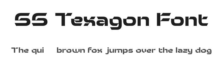 SS Texagon Font by Second Son Radiance — Display Font
