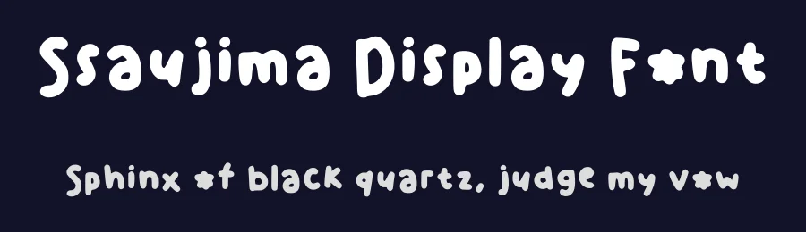 Ssaujima Display Font by theadorableink — Decorative Font — thumbnail 2