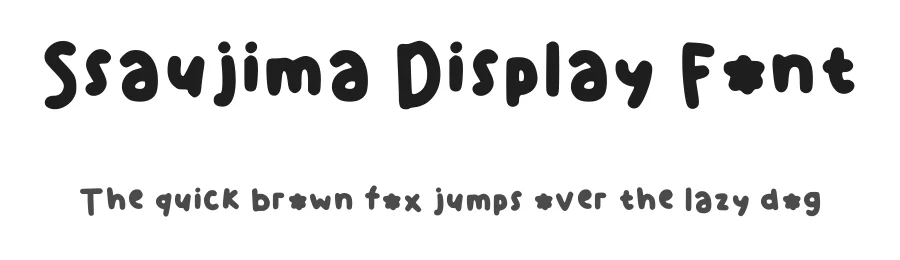 Ssaujima Display Font by theadorableink — Decorative Font