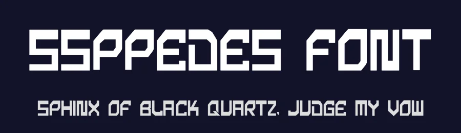 Ssppedes Font by hayoyuka8 — Display Font — thumbnail 2
