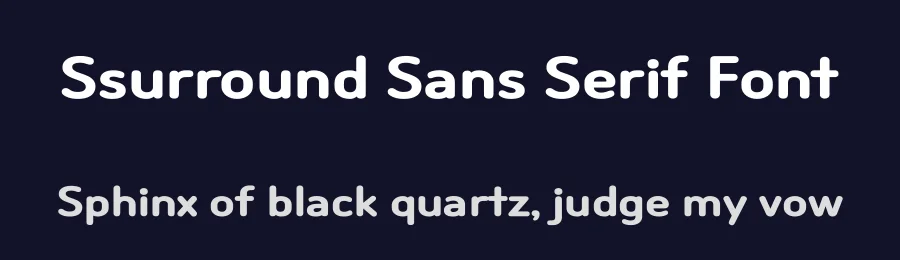 Ssurround Sans Serif Font by Cafe24 — Sans Serif Font — thumbnail 2