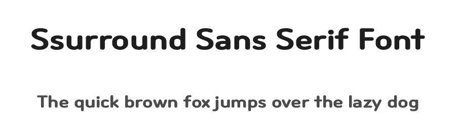 Ssurround Sans Serif Font by Cafe24 — Sans Serif Font