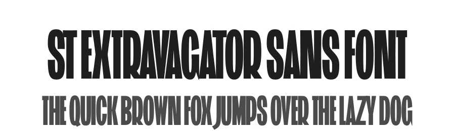 ST Extravagator Sans Font by Suolahti Type — Sans Serif Font