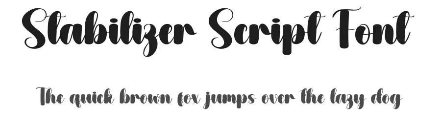 Stabilizer Script Font by andikastudio ā Script Handwritten Font