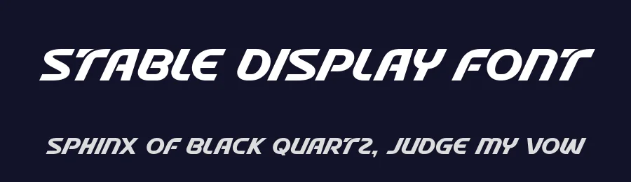Stable Display Font by fontkong — Display Font — thumbnail 2