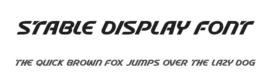 Stable Display Font by fontkong — Display Font