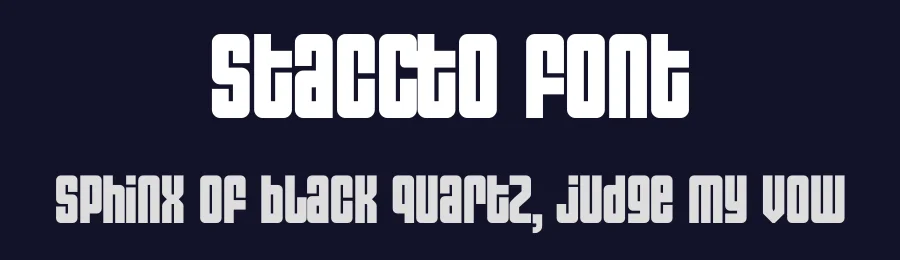 Staccto Font by Artnivora Studio — Display Font — thumbnail 2