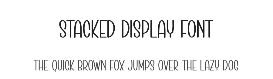 Stacked Display Font by creativeletter — Display Font