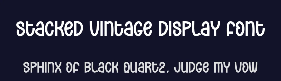Stacked Vintage Display Font by andikastudio — Display Font — thumbnail 2
