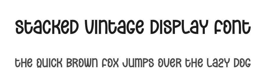 Stacked Vintage Display Font by andikastudio — Display Font