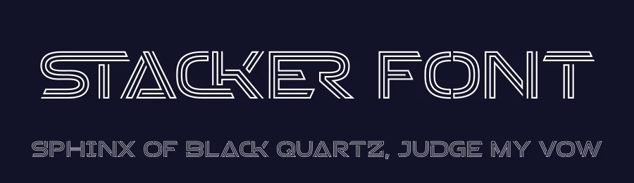Stacker Font by Almarkha Type — Decorative Font — thumbnail 2