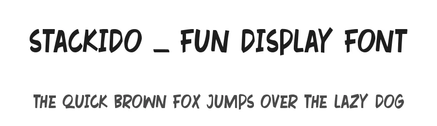 Stackido – Fun Display Font by Almarkhatype — Display Font