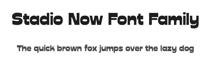 Stadio Now Font Family by Zetafonts — Sans Serif Font