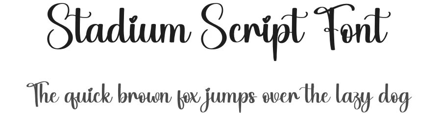 Stadium Script Font by andikastudio — Script Handwritten Font