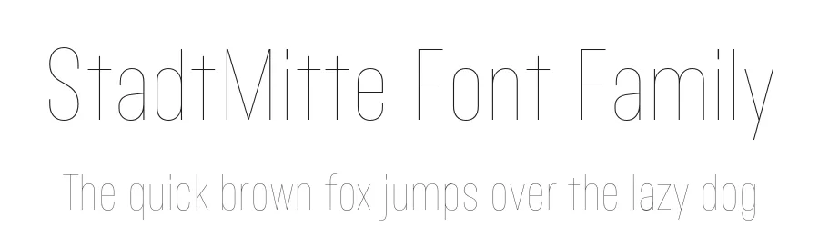 StadtMitte Font Family by Letritas — Sans Serif Font