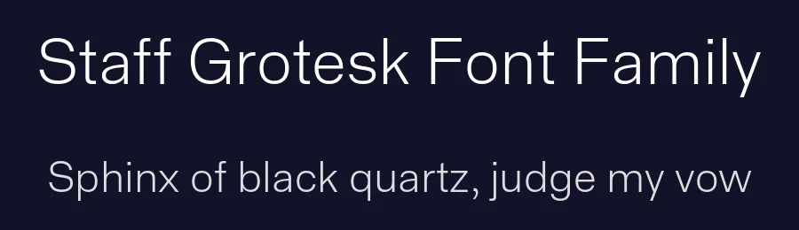 Staff Grotesk Font Family by Rui Abreu — Decorative Font — thumbnail 2