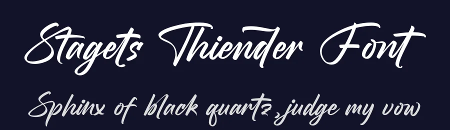 Stagets Thiender Font by stylishtype.co — Script Handwritten Font — thumbnail 2
