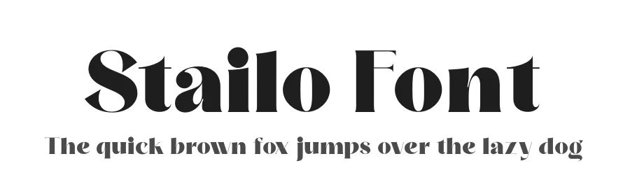 Stailo Font by zaain type — Serif Font