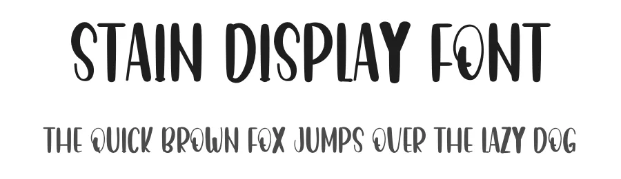 Stain Display Font by inermediaSTUDIO — Display Font
