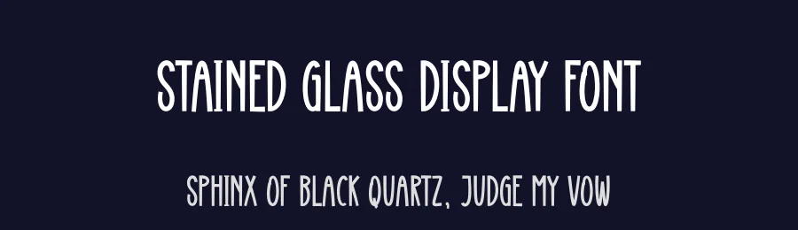 Stained Glass Display Font by creativeletter — Display Font — thumbnail 2