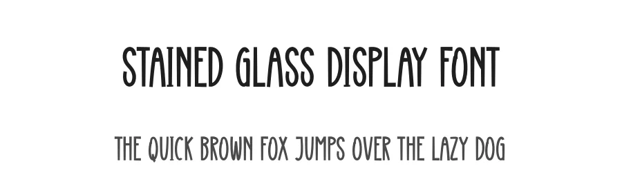 Stained Glass Display Font by creativeletter — Display Font