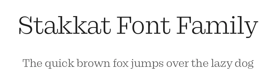 Stakkat Font Family by Rene Bieder — Slab Serif Font