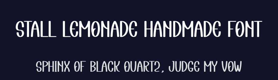 Stall Lemonade Handmade Font by andikastudio — Display Font — thumbnail 2