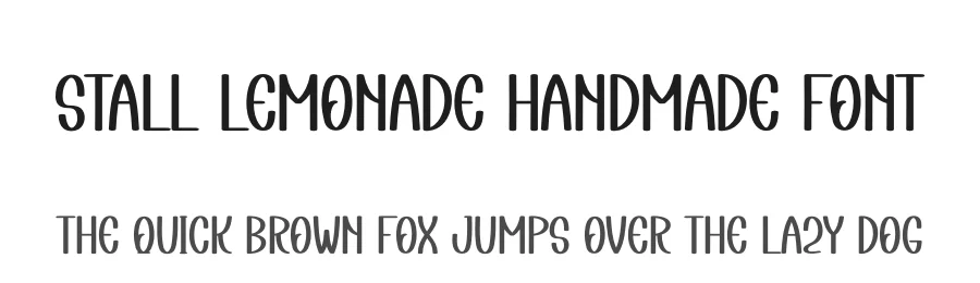 Stall Lemonade Handmade Font by andikastudio — Display Font