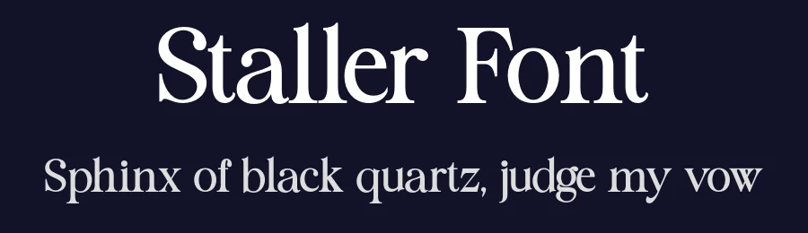 Staller Font by Marvadesign — Serif Font — thumbnail 2