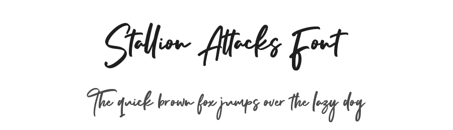 Stallion Attacks Font by Madatype Studio — Script Handwritten Font