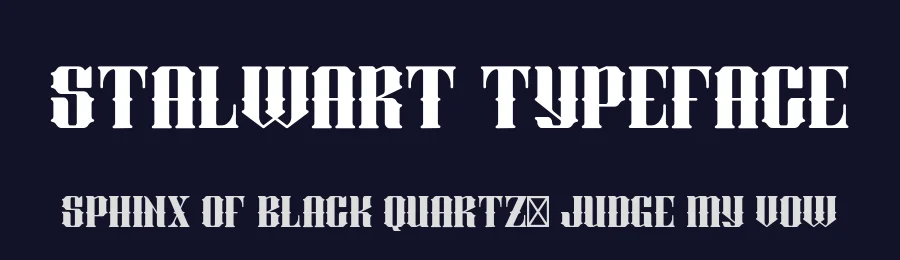 Stalwart Typeface by graphiklee — Display Font — thumbnail 2