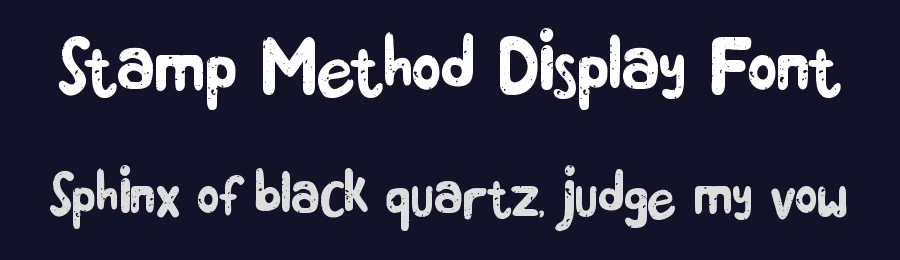 Stamp Method Display Font by No Feelings Studio — Decorative Font — thumbnail 2