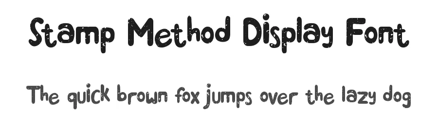 Stamp Method Display Font by No Feelings Studio — Decorative Font