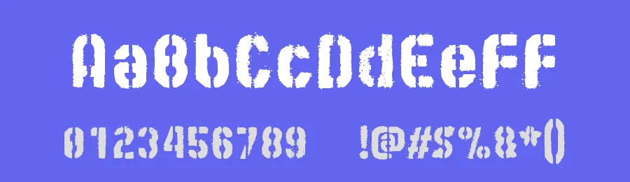STAMP on flour sack Font by zai — Display Font — thumbnail 3