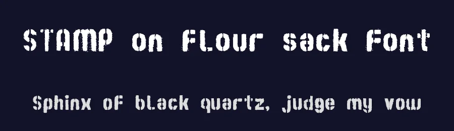 STAMP on flour sack Font by zai — Display Font — thumbnail 2