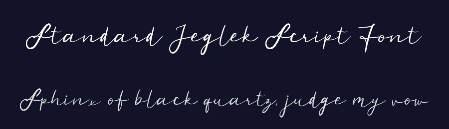 Standard Jeglek Script Font by Allouse.Studio — Script Handwritten Font — thumbnail 2