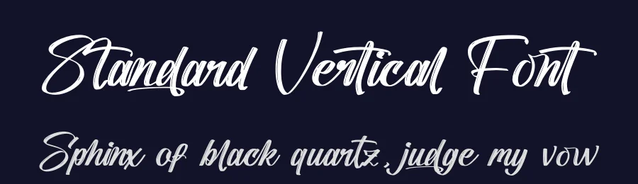 Standard Vertical Font by stylishtype.co — Script Handwritten Font — thumbnail 2