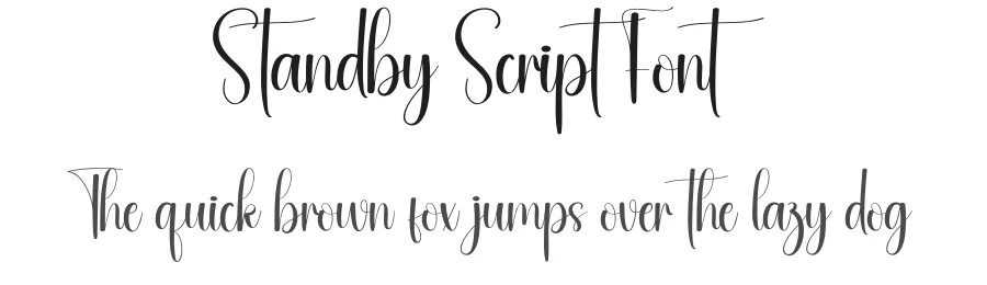 Standby Script Font by andikastudio — Script Handwritten Font