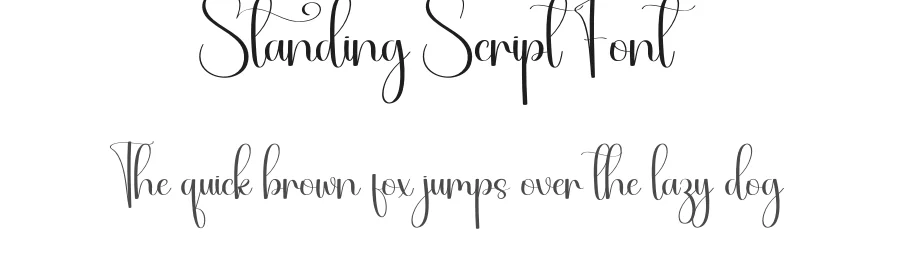 Standing Script Font by creativeletter — Script Handwritten Font