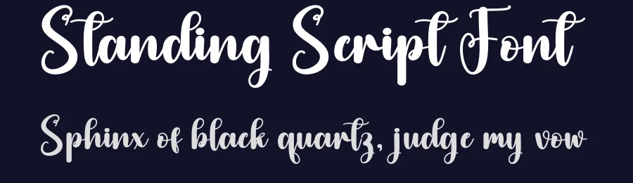 Standing Script Font by creativeletter — Script Handwritten Font — thumbnail 2