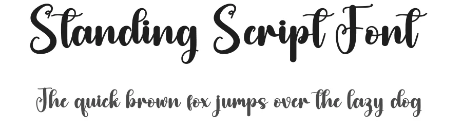 Standing Script Font by creativeletter — Script Handwritten Font