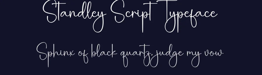 Standley Script Typeface by creativeletter — Script Handwritten Font — thumbnail 2