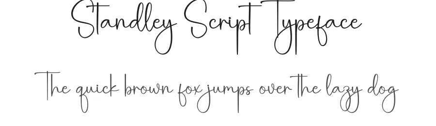Standley Script Typeface by creativeletter — Script Handwritten Font
