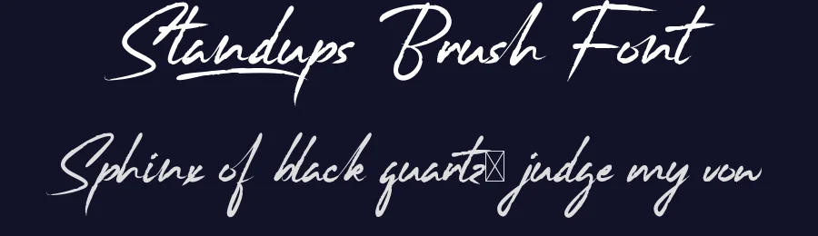 Standups Brush Font by nihstudio — Script Handwritten Font — thumbnail 2
