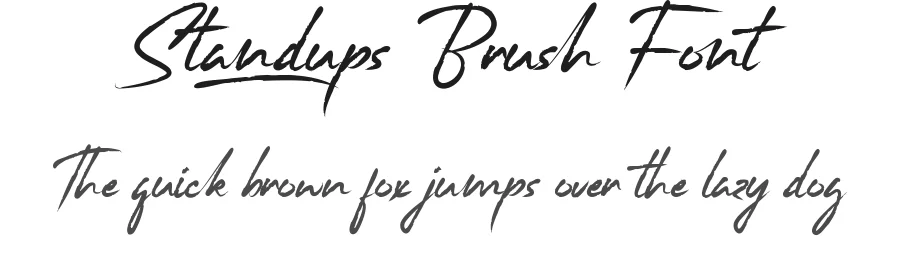 Standups Brush Font by nihstudio โ Script Handwritten Font