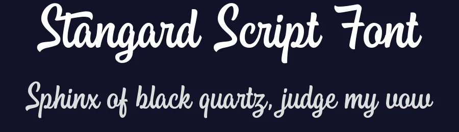 Stangard Script Font by iqbal habibi — Script Handwritten Font — thumbnail 2