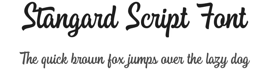 Stangard Script Font by iqbal habibi — Script Handwritten Font