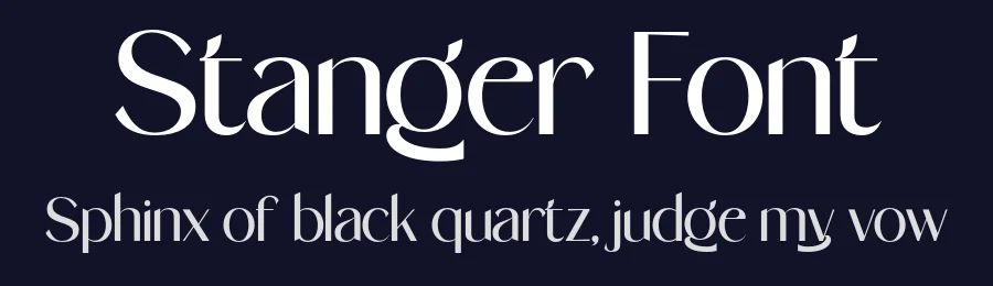 Stanger Font by Doratypefoundry — Sans Serif Font — thumbnail 2