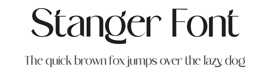 Stanger Font by Doratypefoundry β Sans Serif Font