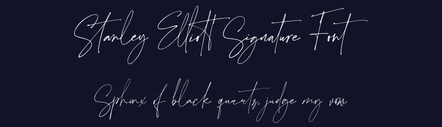 Stanley Elliott Signature Font by Abo Daniel Studio — Script Handwritten Font — thumbnail 2